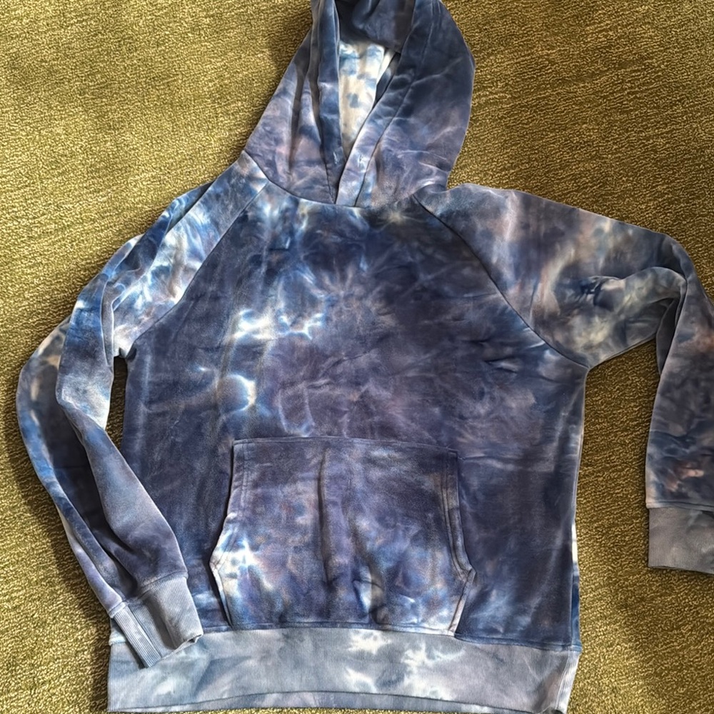 Blue Tie-Dye Hoodie